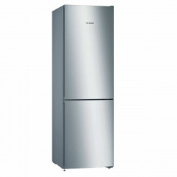 combined refrigerator bosch kgn36viea silver steel 186 x 60 cm