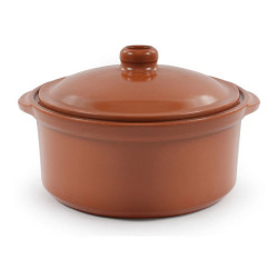 saucepan azofra baked clay brown 23 x 21 x 14 cm