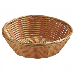breadbasket matfer circular polypropylene set 3 units brown 24 cm