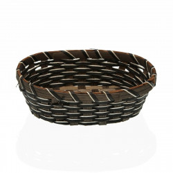bread basket versa black braiding bamboo marine algae 15 5 x 6 5 x 21 cm