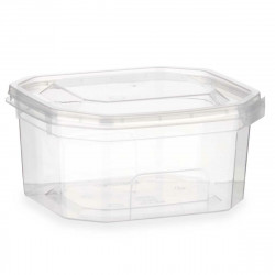 boîte à lunch rectangulaire transparent polypropylène 370 ml