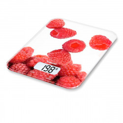 balance de cuisine numérique beurer ks19 berry rouge 5 kg