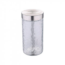 glass jar renberg transparent crystal