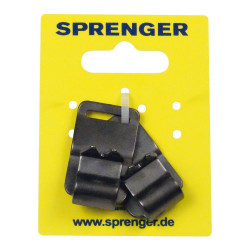 replacement hs sprenger cl00307 cl00308 2 x 1 x 3 cm black stainless steel spiked collar