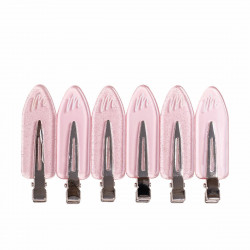 hair clips mermade pink 6 units