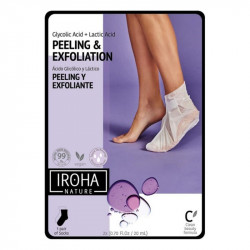 chaussettes hydratantes peeling and exfoliation lavender iroha in foot-3 1 unités