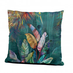 cushion blue jungle leaf of a plant palm tree 45 x 10 x 45 cm