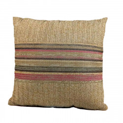 coussin nature craft rayures 43 x 10 x 43 cm