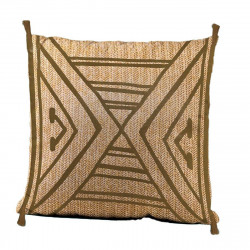 cushion nature craft geometric 43 x 10 x 43 cm