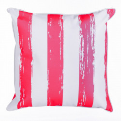 cushion nauta white red 45 x 45 x 12 cm